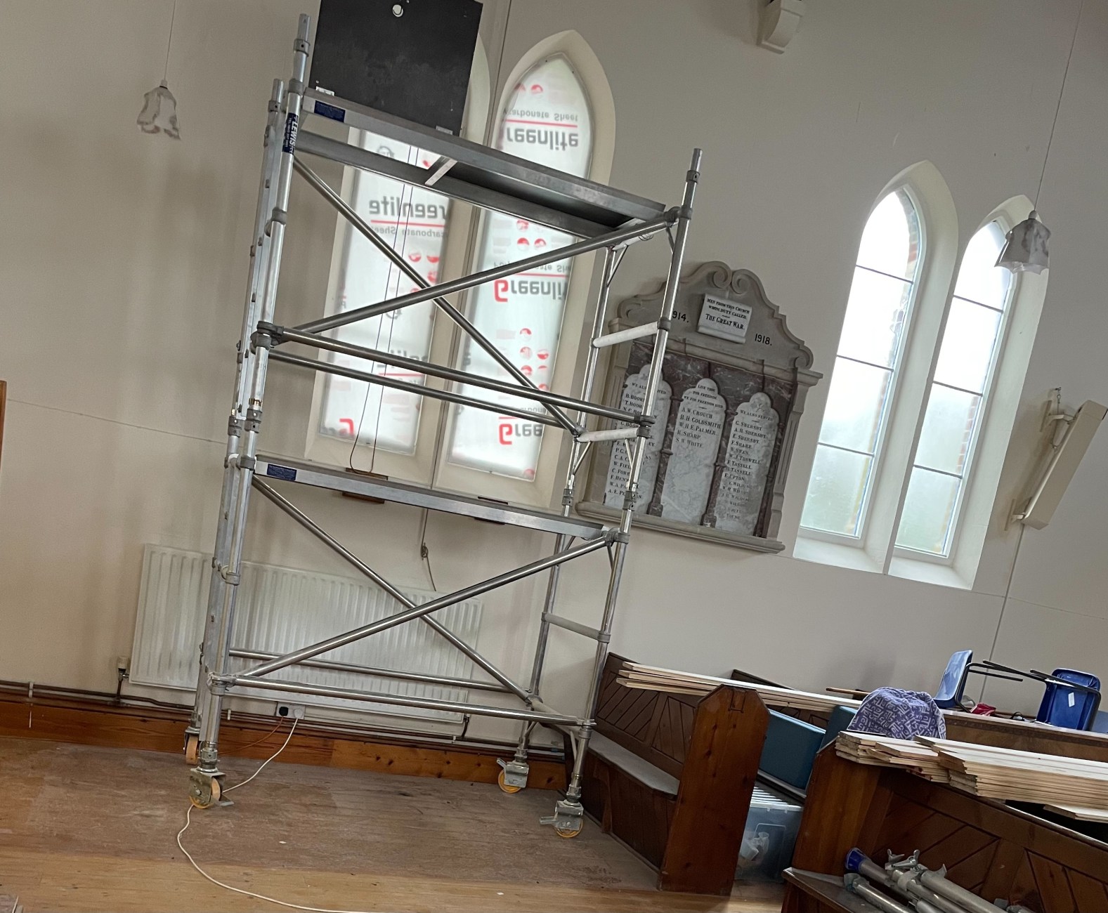 Insulating the church windows